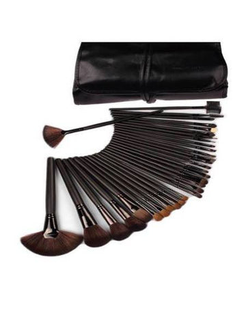 32 Make-up Pensler samt en tilhørende lækker sort taske - CleanSkin.dk